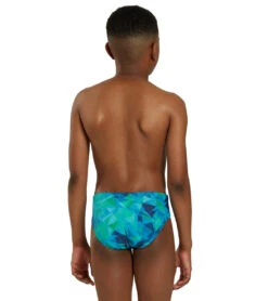 Fractalicious Swim Brief Swimsuit Youth (22 - 28) -Speedos Shop 7595562074280 bluegreen 4a