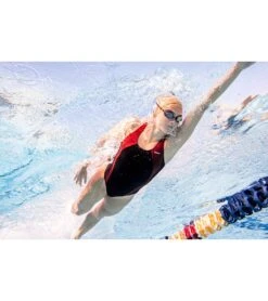 Piped Splice Wide Strap One Piece Swimsuit -Speedos Shop 7595815272616 blackmaroon 6a