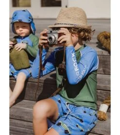 Boys' Surf Safari Swim Trunks (Toddler, Little Kid, Big Kid) -Speedos Shop 7631514075304 blue 3a
