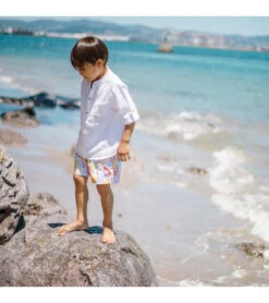 Boys' Boho Tropical Sustainable Swim Trunks (Toddler, Little Kid, Big Kid) -Speedos Shop 7652777197736 blue 3a