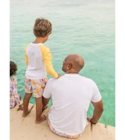 Boys' Boho Tropical Sustainable Swim Trunks (Toddler, Little Kid, Big Kid) -Speedos Shop 7652777197736 blue 4a