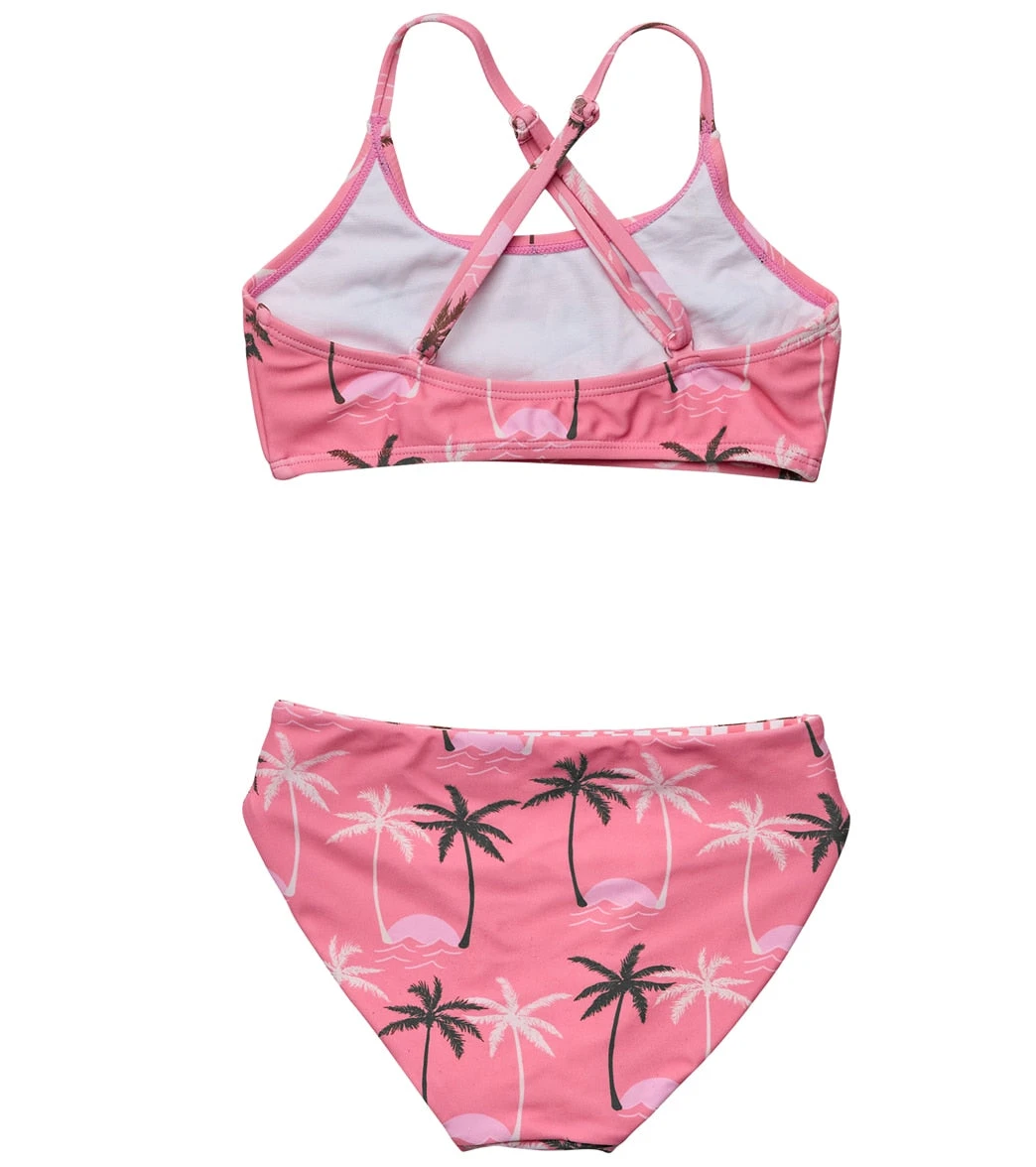 Girls' Palm Paradise Reversible X Back Two Piece Bikini Set (Little Kid, Big Kid) 2 Girls' Palm Paradise Reversible X Back Two Piece Bikini Set (Little Kid, Big Kid) - Image 2