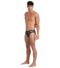 Arena Men's Kikko Pro Brief Swimsuit -Speedos Shop 7658029088936 blackblackmulti 3a