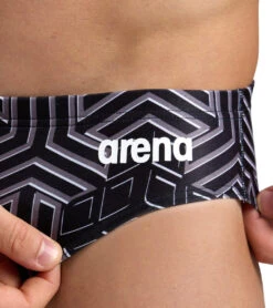 Arena Men's Kikko Pro Brief Swimsuit -Speedos Shop 7658029088936 blackblackmulti 4a