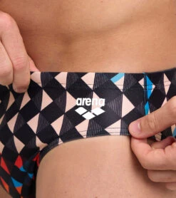 Arena Men's Carnival Brief Swimsuit -Speedos Shop 7658034987176 blackmulti 4a
