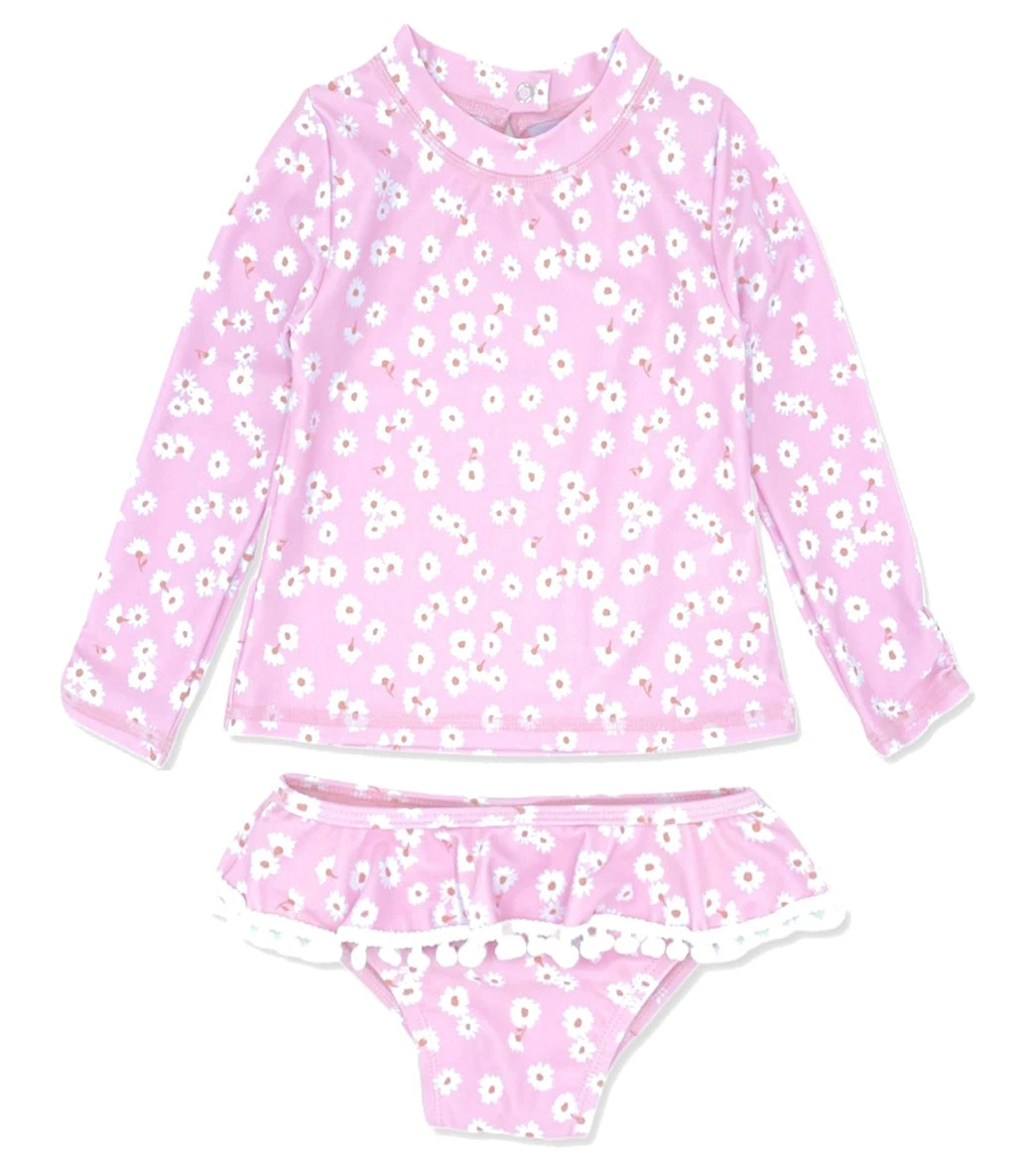 Girls' Sandy Toes Two Piece Swim Set (Toddler, Little Kid) 1 Girls' Sandy Toes Two Piece Swim Set (Toddler, Little Kid)