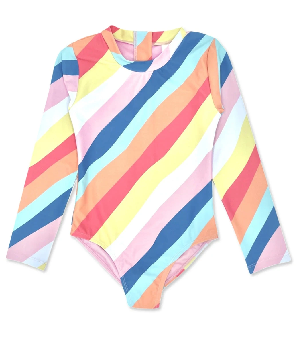 Girls' Wave Chaser Long Sleeve One Piece Swimsuit (Toddler, Little Kid, Big Kid) 1 Girls' Wave Chaser Long Sleeve One Piece Swimsuit (Toddler, Little Kid, Big Kid)