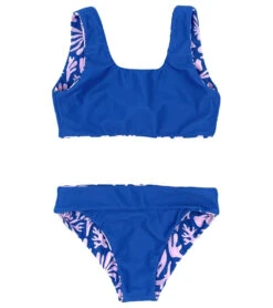 Girls' Island Hopper Reversible Two Piece Reversible Bikini Set (Little Kid, Big Kid) -Speedos Shop 7717057921192 fairytalepink 3a