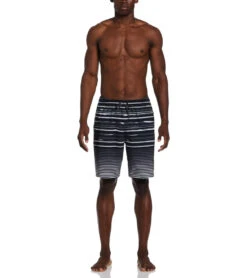 Nike Men's 20" Fade Stripe Breaker Swim Trunks -Speedos Shop 7756927074472 black 4a
