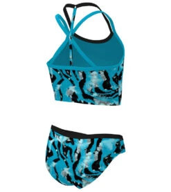 Nike Girls' Watercolor Two Piece Midkini Set (Big Kid) -Speedos Shop 7758027227304 bluelightning 3a