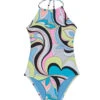 Girls' Love Shack High Neck One Piece Swimsuit (Big Kid)
